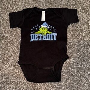 Rabbit Skins Black Grinch Detroit Bodysuit